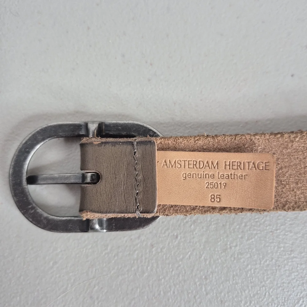 Amsterdam Heritage "Anisa" Skinny Leather Belt - Size S - Picture 9 of 16
